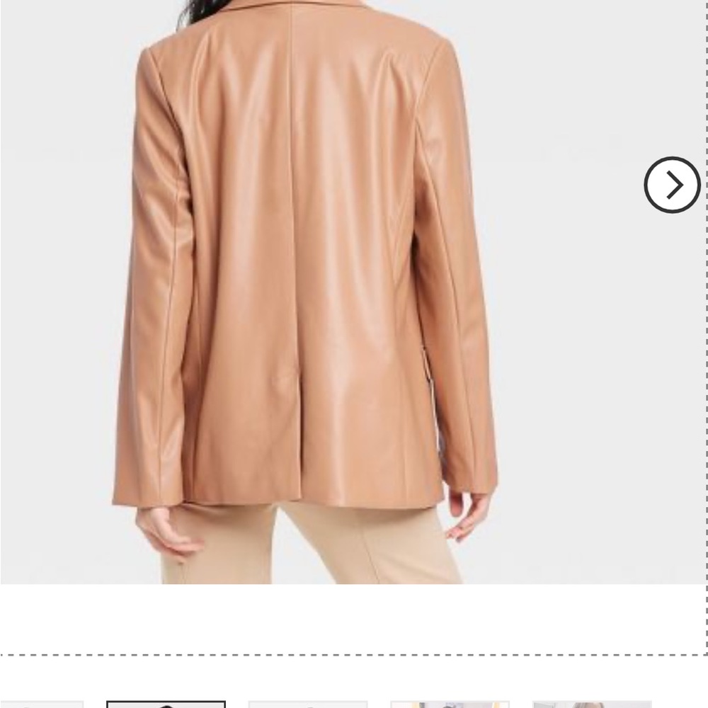Women's Faux Leather Blazer! - Picture 3 of 6